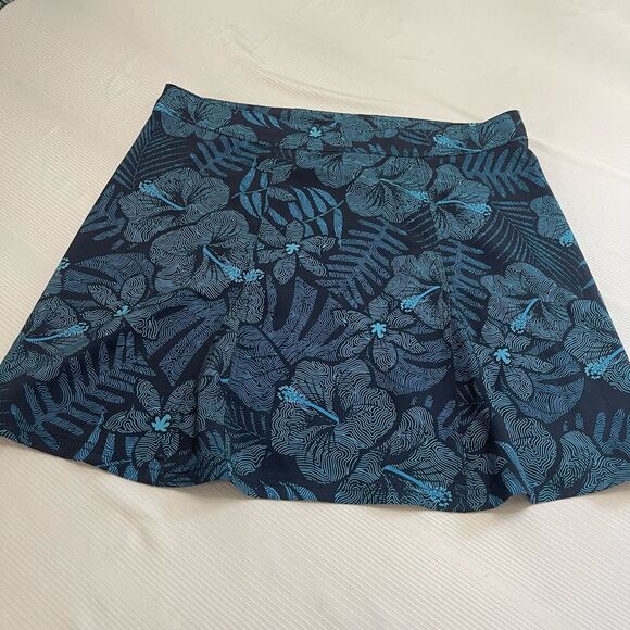 Rip Skirt Hawaii Womens XL Blue Floral Maui Moonlight Wrap Quick Dry Beach - Picture 5 of 5
